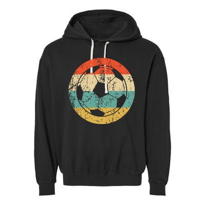 Soccer Retro Soccer Ball Garment-Dyed Fleece Hoodie