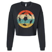 Soccer Retro Soccer Ball Cropped Pullover Crew