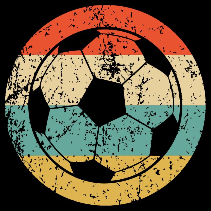 Soccer Retro Soccer Ball Cropped Pullover Crew