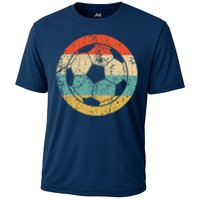 Soccer Retro Soccer Ball Cooling Performance Crew T-Shirt