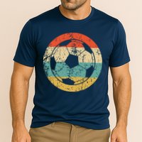 Soccer Retro Soccer Ball Cooling Performance Crew T-Shirt