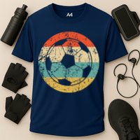 Soccer Retro Soccer Ball Cooling Performance Crew T-Shirt