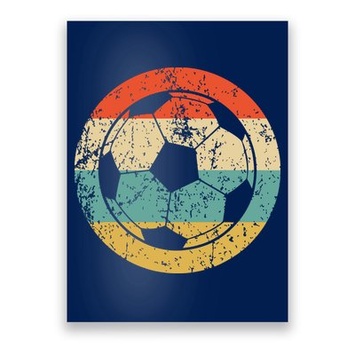 Soccer Retro Soccer Ball Poster