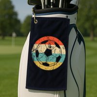 Soccer Retro Soccer Ball Golf Towel