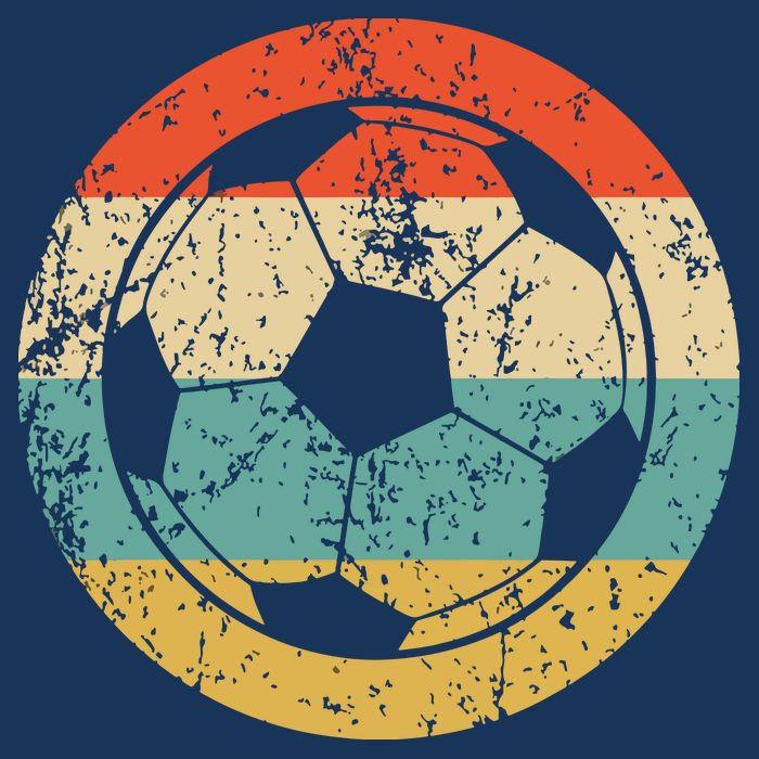 Soccer Retro Soccer Ball Golf Towel