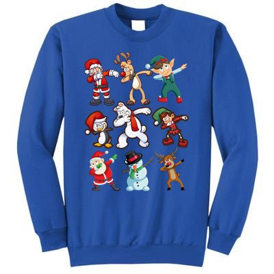 Santa Reindeer Snow Elves And Christmas Crew Gift Sweatshirt