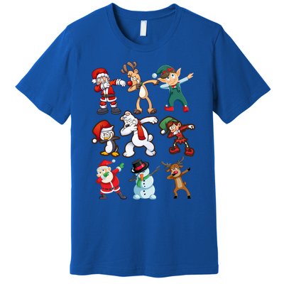 Santa Reindeer Snow Elves And Christmas Crew Gift Premium T-Shirt