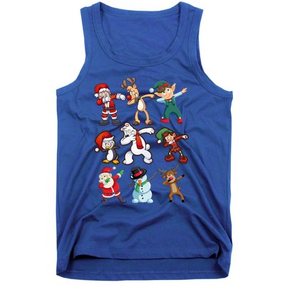 Santa Reindeer Snow Elves And Christmas Crew Gift Tank Top