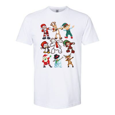 Santa Reindeer Snow Elves And Christmas Crew Gift Softstyle CVC T-Shirt