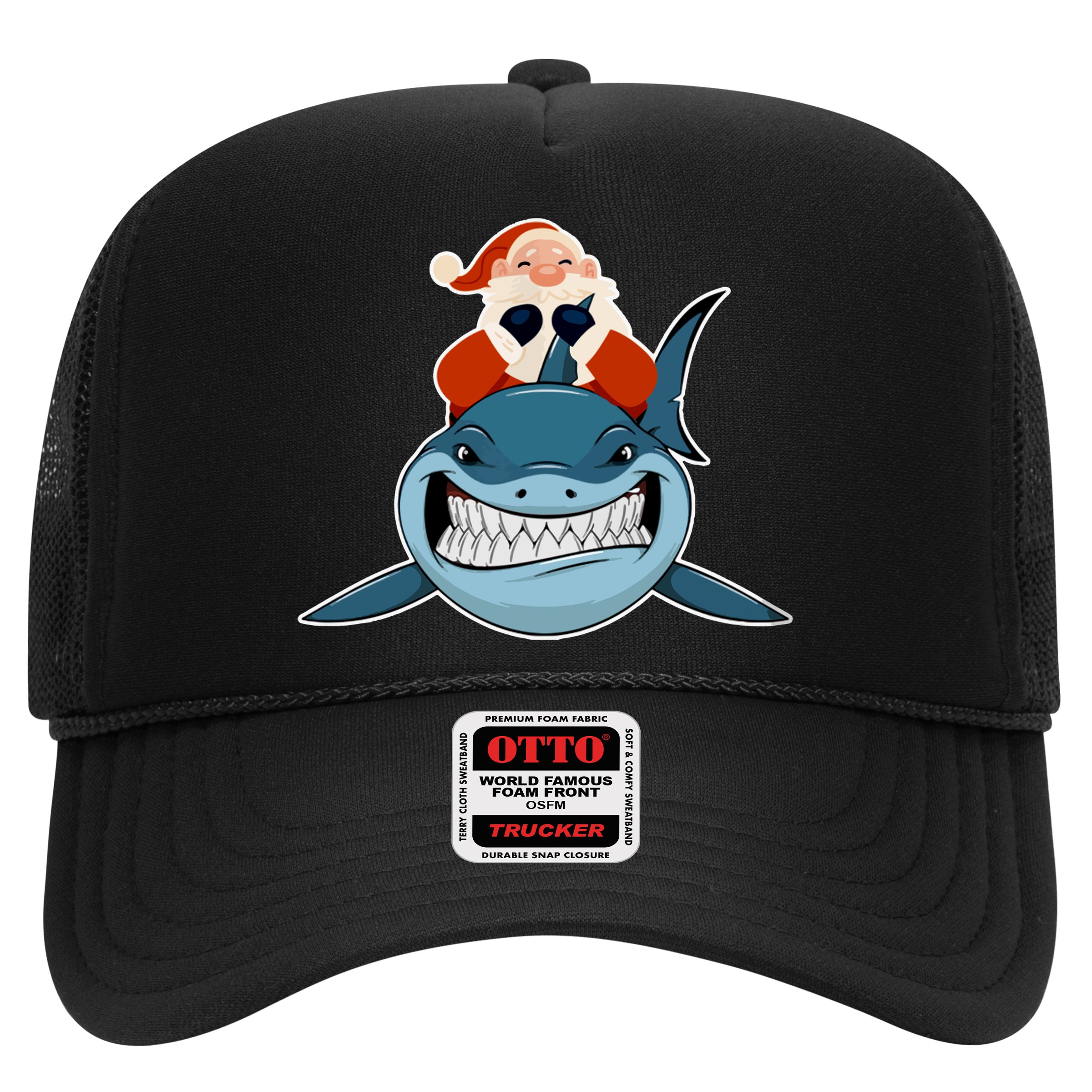 Santa Riding Shark Christmas Shark Hat