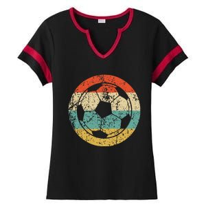 Soccer Retro Soccer Ball Ladies Halftime Notch Neck Tee