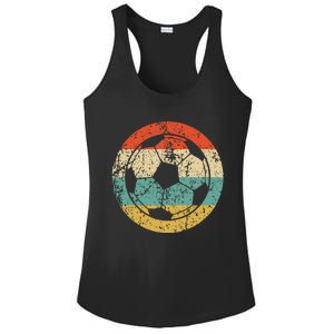 Soccer Retro Soccer Ball Ladies PosiCharge Competitor Racerback Tank