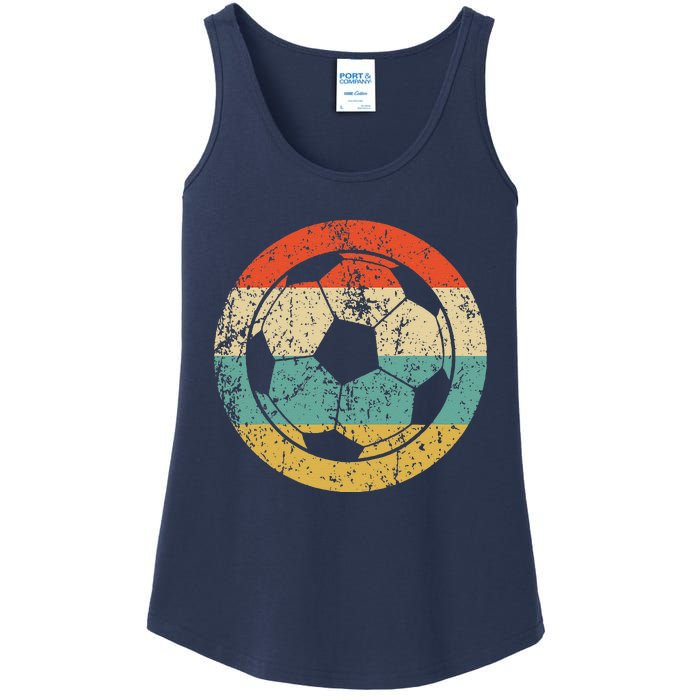 Soccer Retro Soccer Ball Ladies Essential Tank