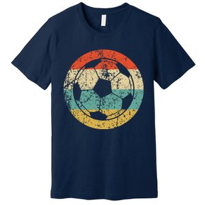 Soccer Retro Soccer Ball Premium T-Shirt