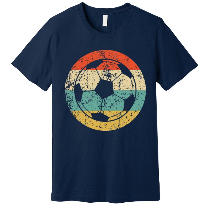 Soccer Retro Soccer Ball Premium T-Shirt