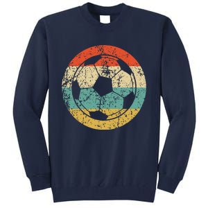 Soccer Retro Soccer Ball Tall Sweatshirt