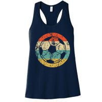 Soccer Retro Soccer Ball Women's Racerback Tank