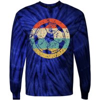 Soccer Retro Soccer Ball Tie-Dye Long Sleeve Shirt