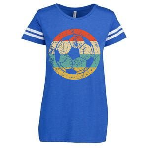 Soccer Retro Soccer Ball Enza Ladies Jersey Football T-Shirt