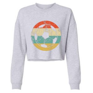 Soccer Retro Soccer Ball Cropped Pullover Crew