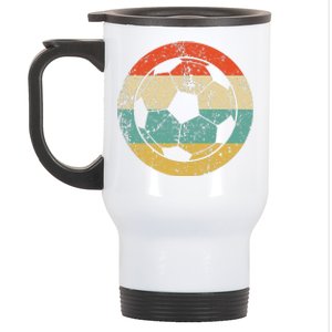 Soccer Retro Soccer Ball Stainless Steel Travel Mug