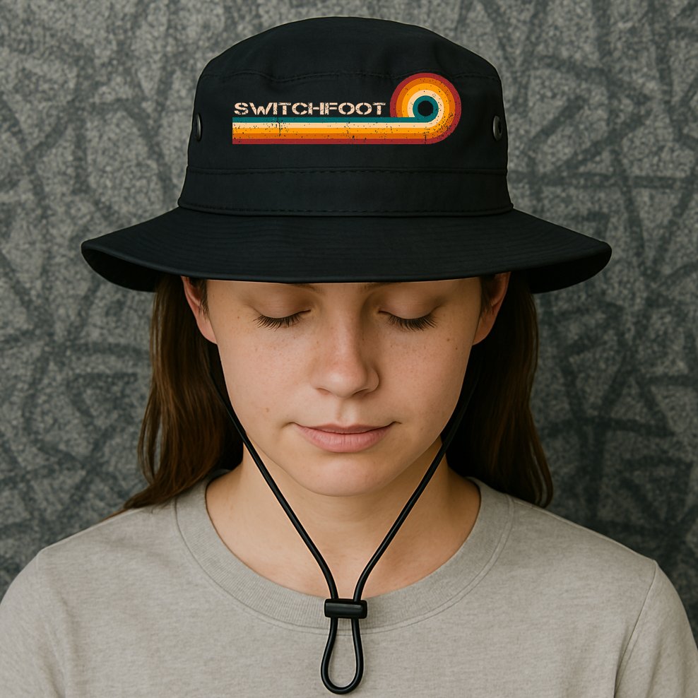 Switchfoot Retro Stripes Musician Vintage Bucket Hat