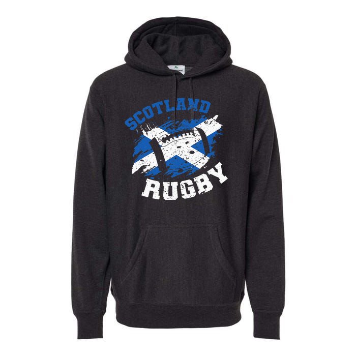 Scotland Rugby Scottish Scotland Flag Premium Hoodie