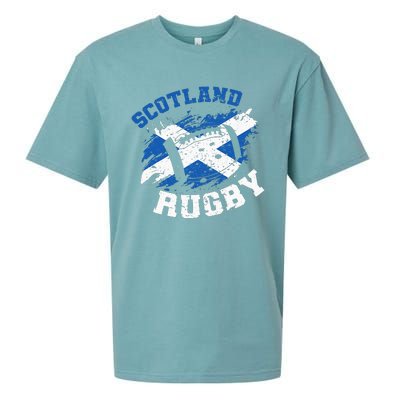 Scotland Rugby Scottish Scotland Flag Sueded Cloud Jersey T-Shirt