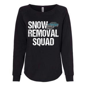 Snow Removal Squad Snow Plow Truck Funny Gift Womens California Wash Sweatshirt