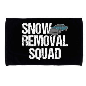 Snow Removal Squad Snow Plow Truck Funny Gift Microfiber Hand Towel