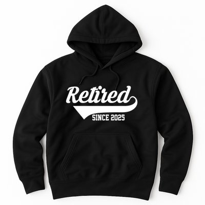 Sporty Retired Since 2025 Retirement Gift Hoodie