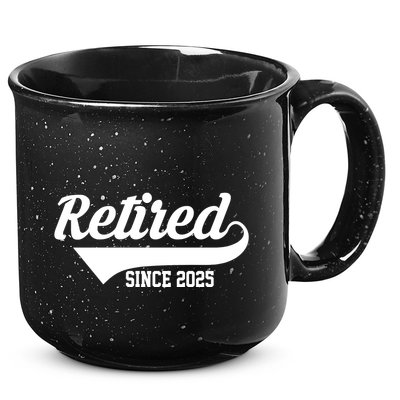 Sporty Retired Since 2025 Retirement Gift 15oz Campfire Ceramic Mug