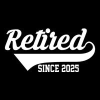 Sporty Retired Since 2025 Retirement Gift Drawstring Bag