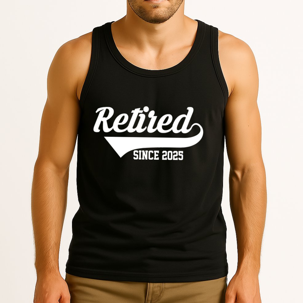 Sporty Retired Since 2025 Retirement Gift Tank Top