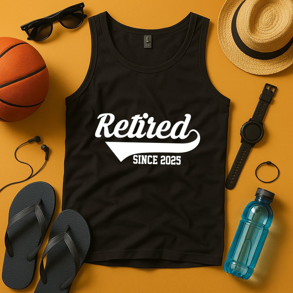 Sporty Retired Since 2025 Retirement Gift Tank Top