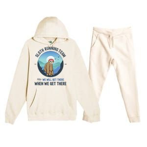 Sloth Running  Sloth Running Team Premium Hooded Sweatsuit Set