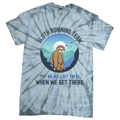 Sloth Running  Sloth Running Team Tie-Dye T-Shirt