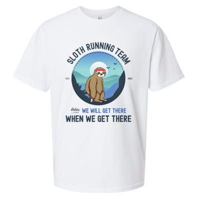 Sloth Running  Sloth Running Team Sueded Cloud Jersey T-Shirt