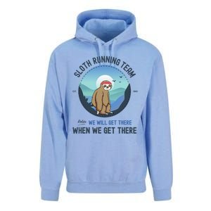 Sloth Running  Sloth Running Team Unisex Surf Hoodie