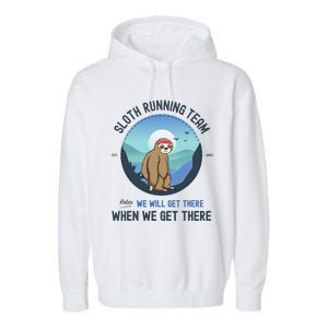 Sloth Running  Sloth Running Team Garment-Dyed Fleece Hoodie