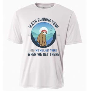 Sloth Running  Sloth Running Team Cooling Performance Crew T-Shirt