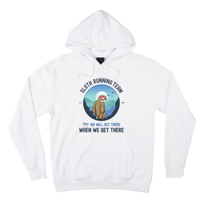 Sloth Running  Sloth Running Team Hoodie