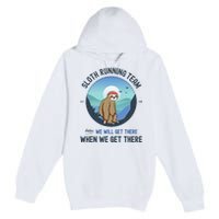 Sloth Running  Sloth Running Team Premium Pullover Hoodie