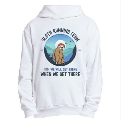 Sloth Running  Sloth Running Team Urban Pullover Hoodie