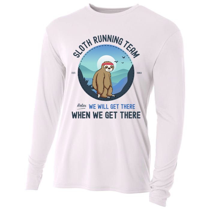 Sloth Running  Sloth Running Team Cooling Performance Long Sleeve Crew