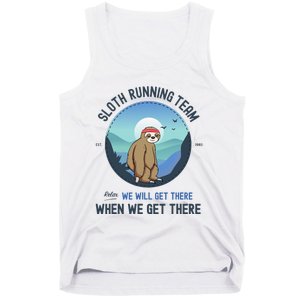 Sloth Running  Sloth Running Team Tank Top