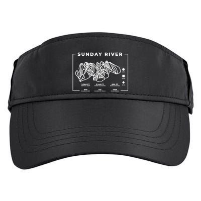 Sunday River Ski Trail Snowboard Skiing Maine Skier Cool Gift Adult Drive Performance Visor
