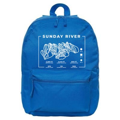 Sunday River Ski Trail Snowboard Skiing Maine Skier Cool Gift 16 in Basic Backpack