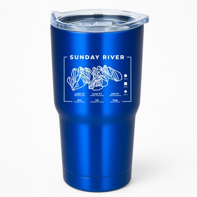 Sunday River Ski Trail Snowboard Skiing Maine Skier Cool Gift Tumbler