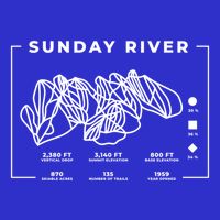 Sunday River Ski Trail Snowboard Skiing Maine Skier Cool Gift Zip Tote Bag